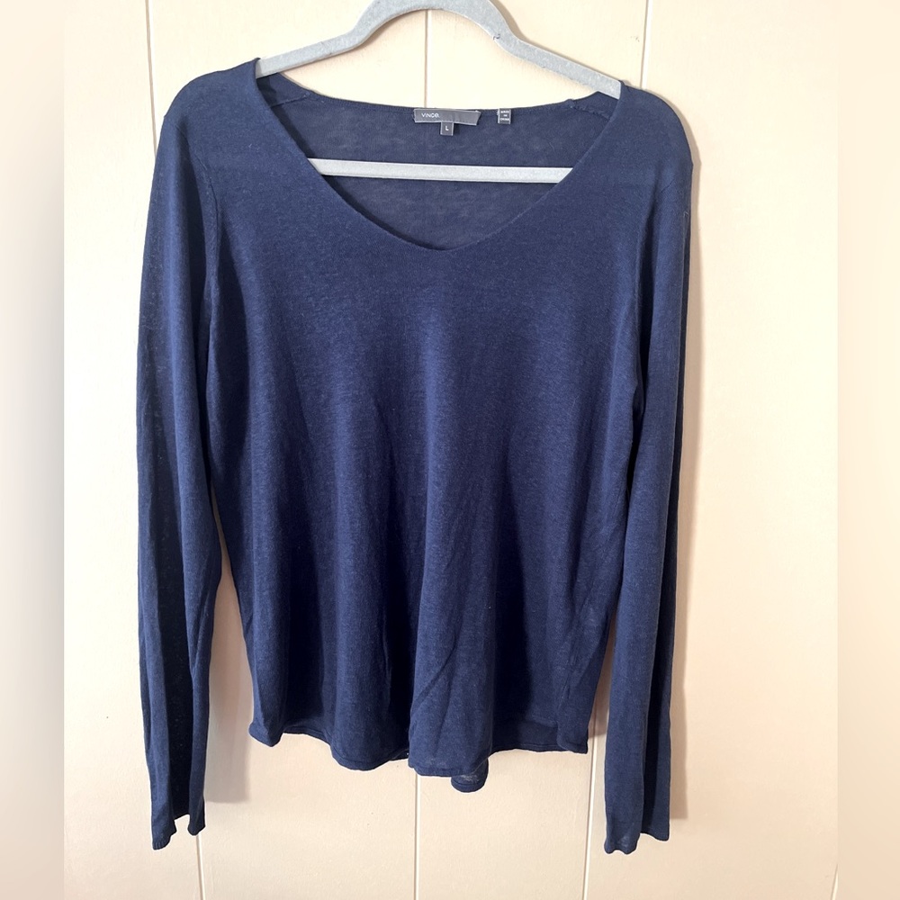 NWOT Vince long sleeve V-neck shirt
